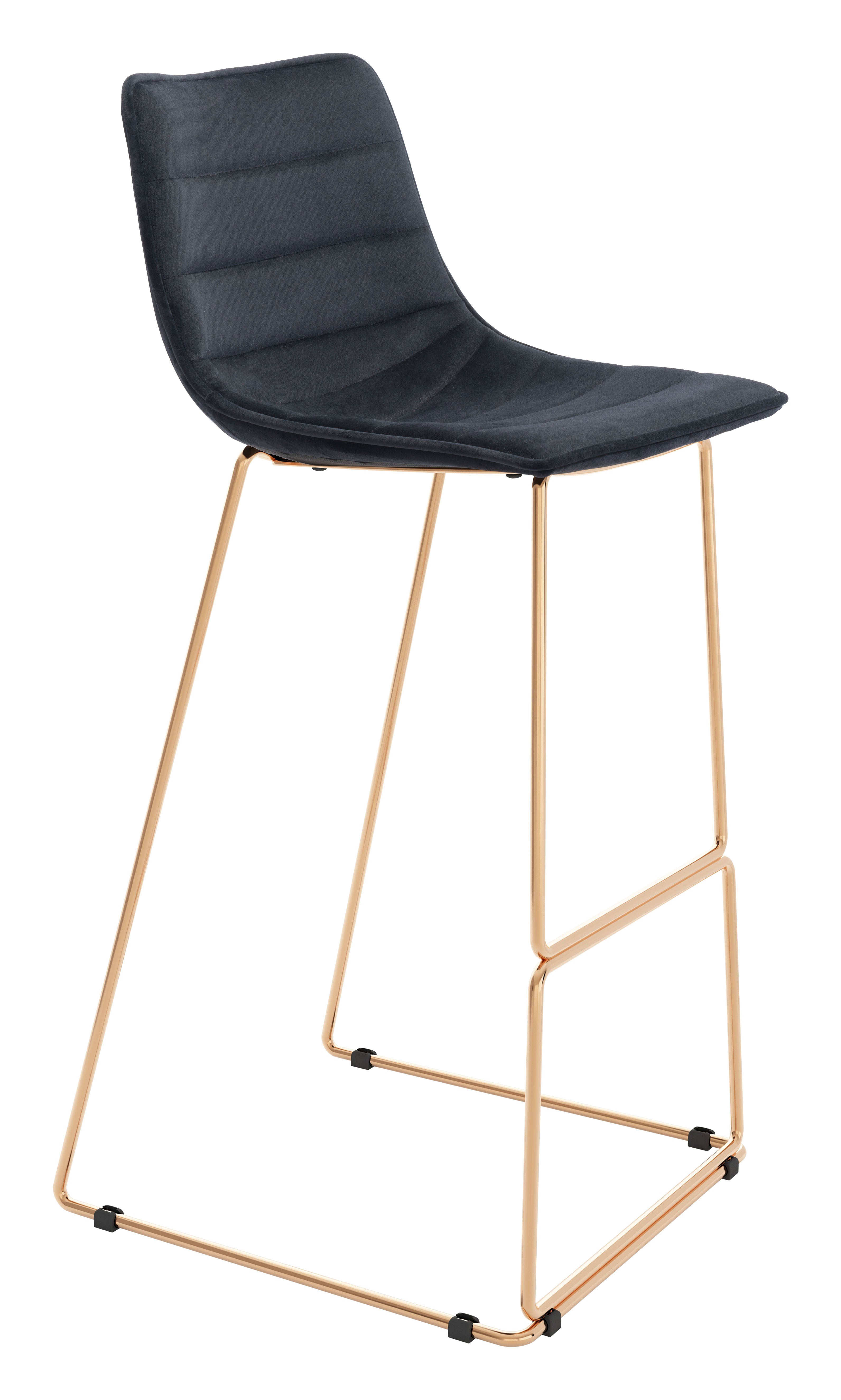 Adele Barstool (Set of 2) Black & Gold