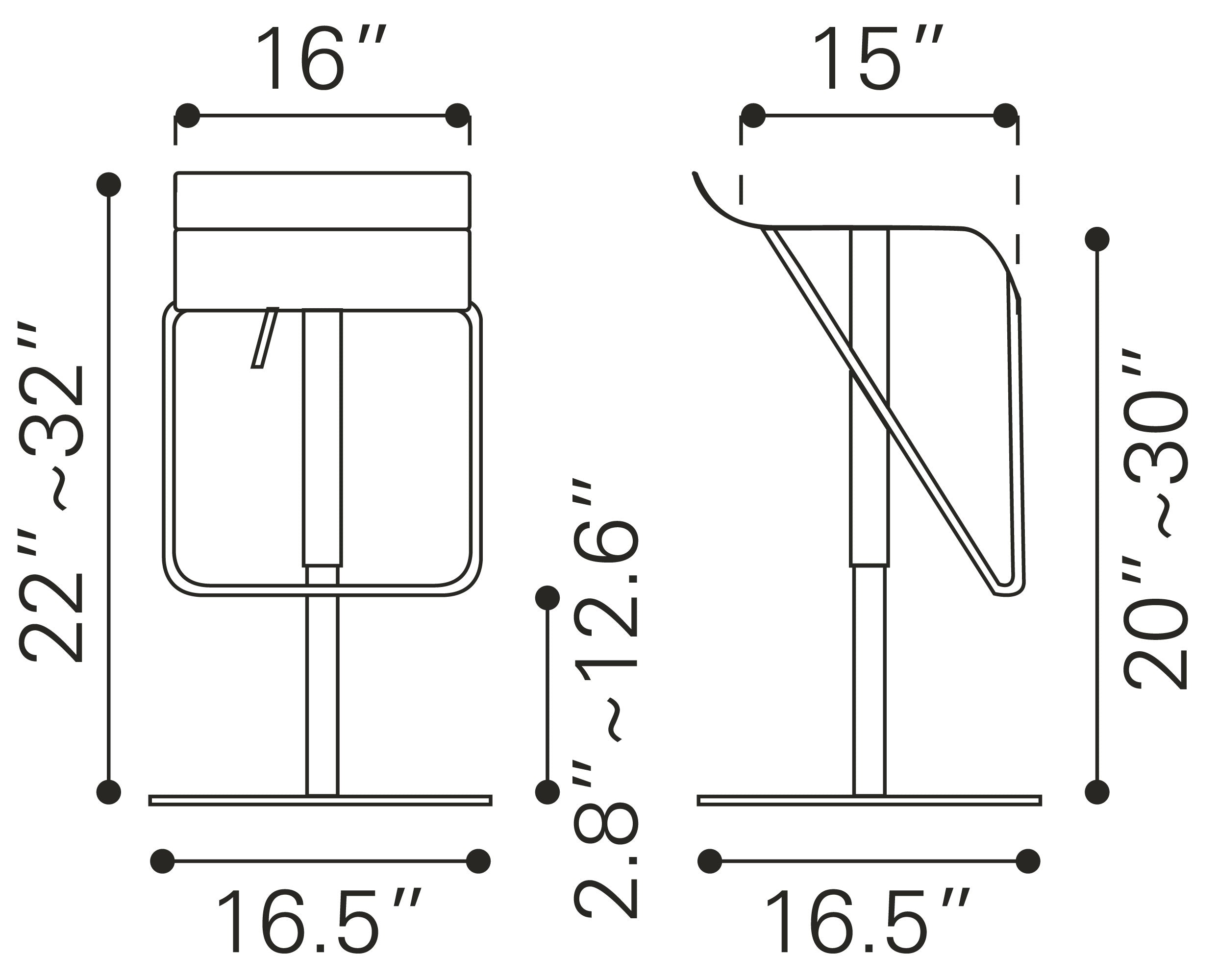 Dazzer Barstool Silver